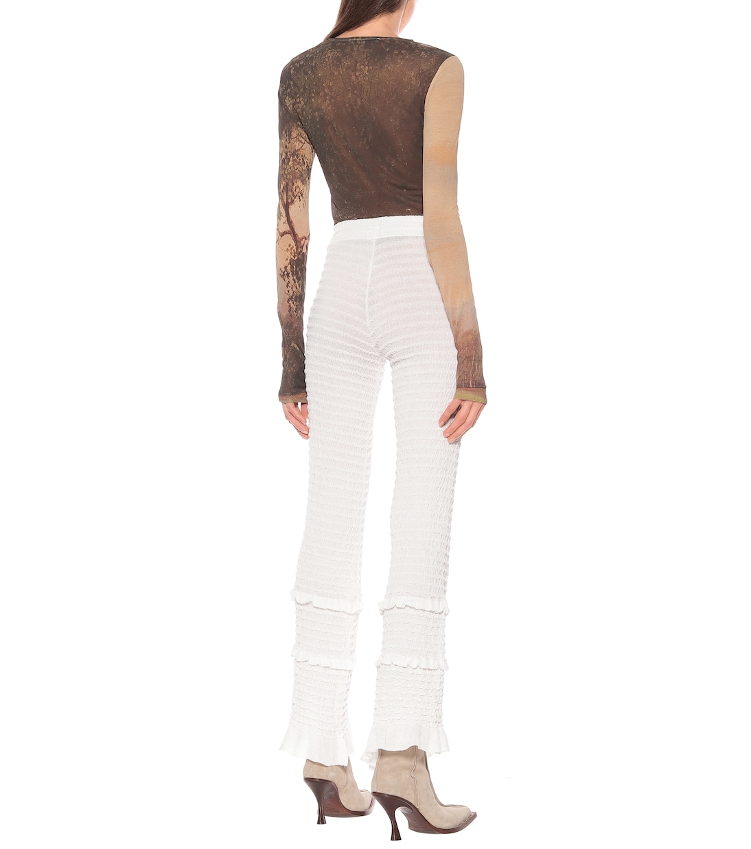 Pantaloni in cotone con ruches | Acne Studios