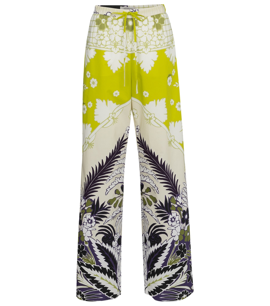 Valentino – Pantalon ample en coton à fleurs | Valentino