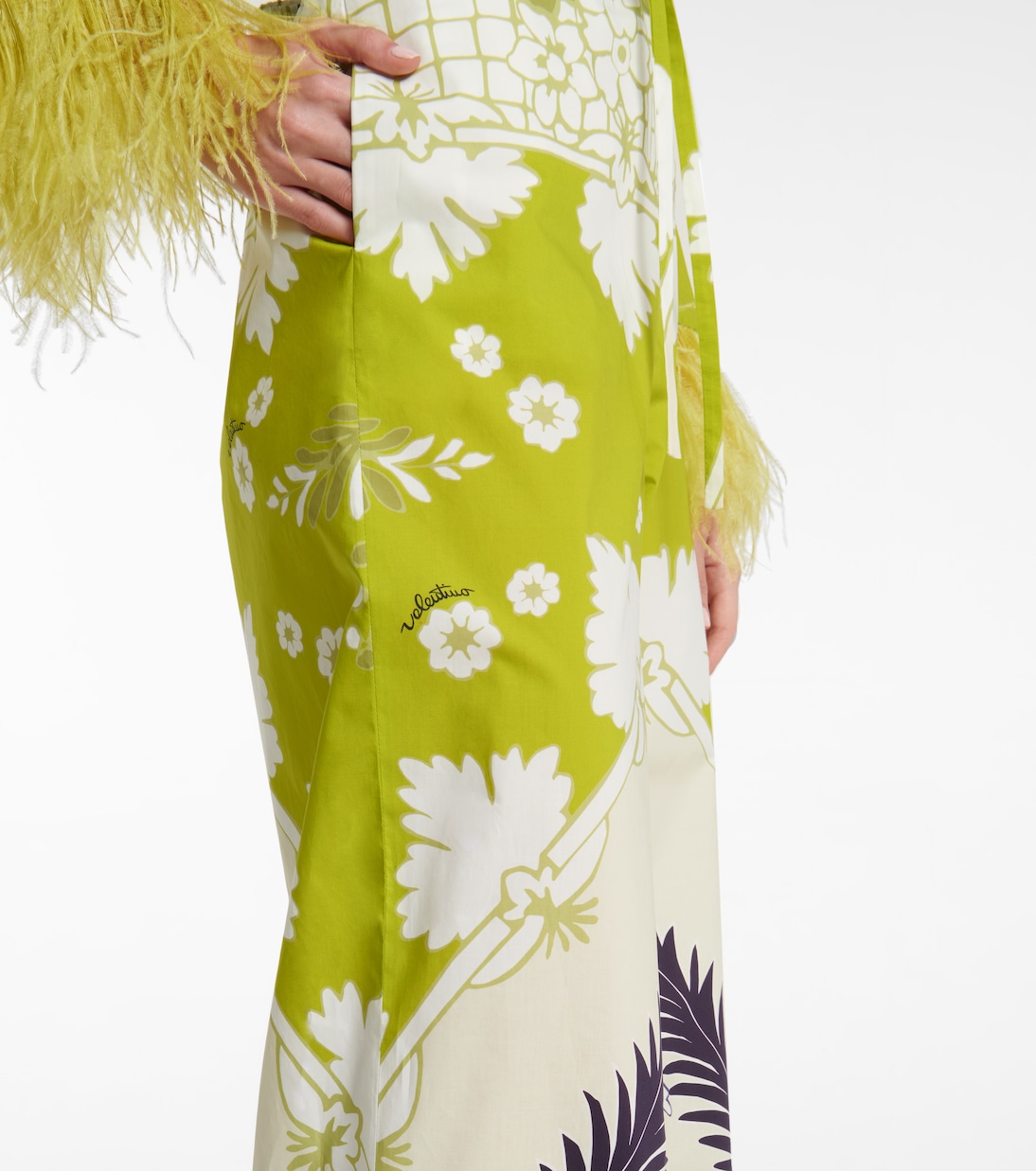 Valentino – Pantalon ample en coton à fleurs | Valentino