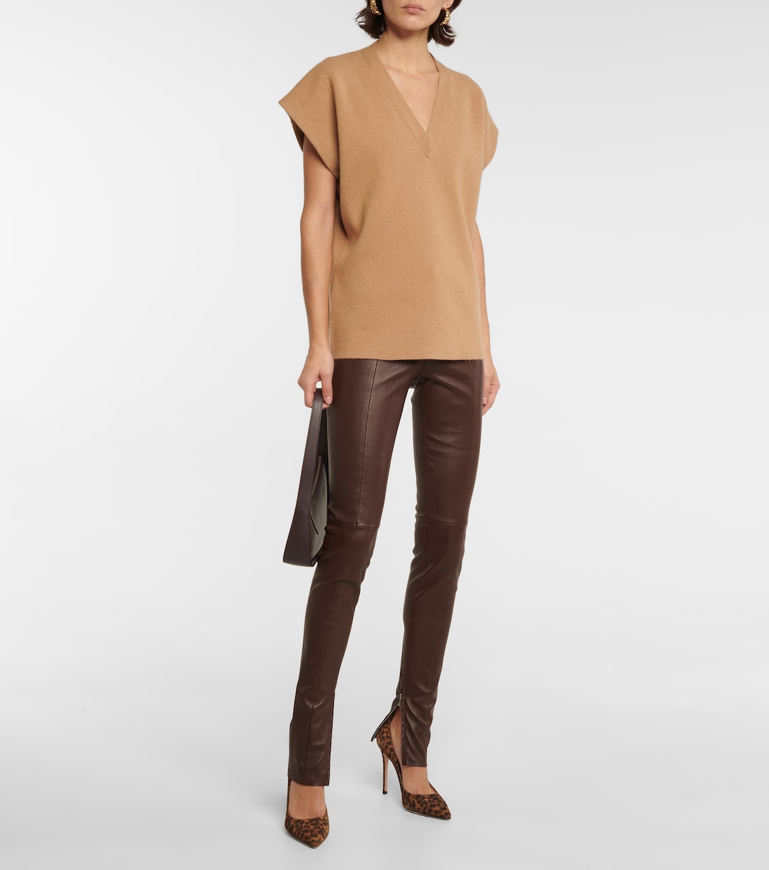 Maggie high-rise skinny leather pants | Stouls