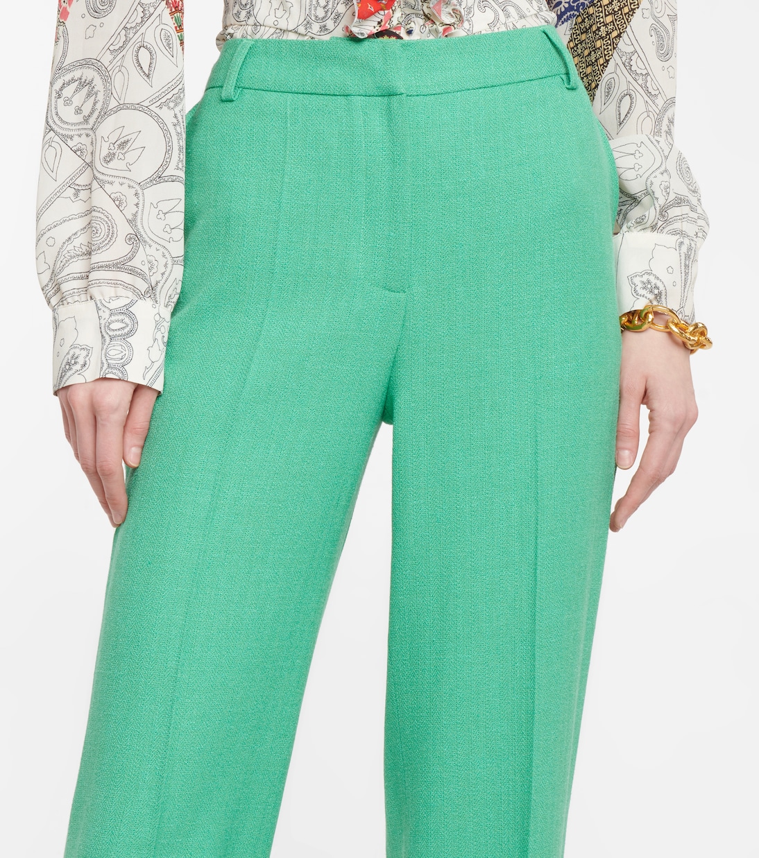 Pantaloni in lana, seta e lino | Etro