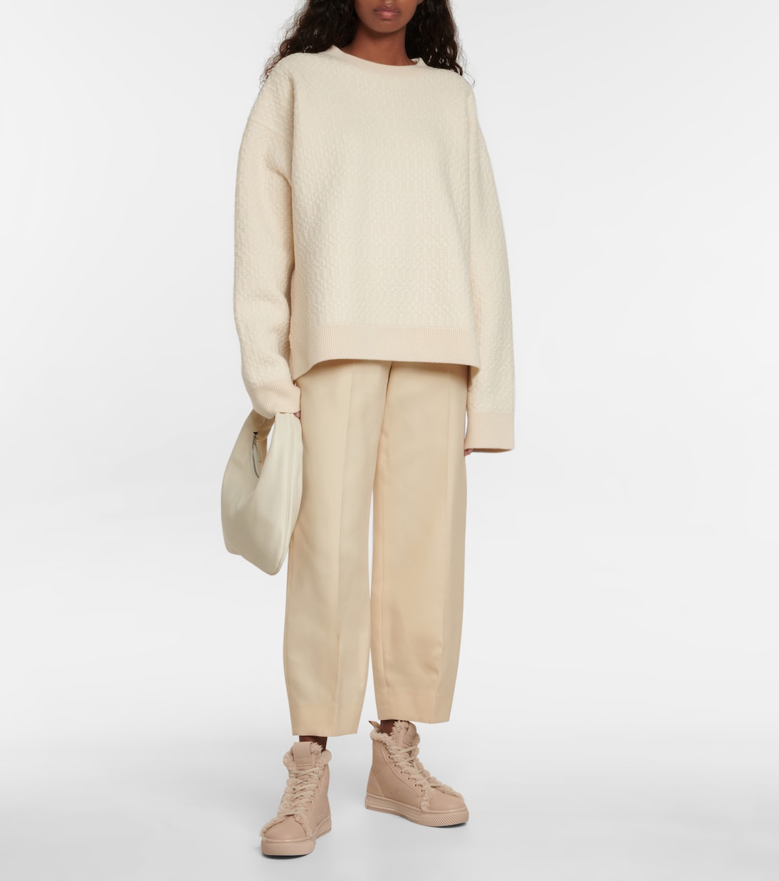 Baskets 360 High en cuir et shearling | Gianvito Rossi