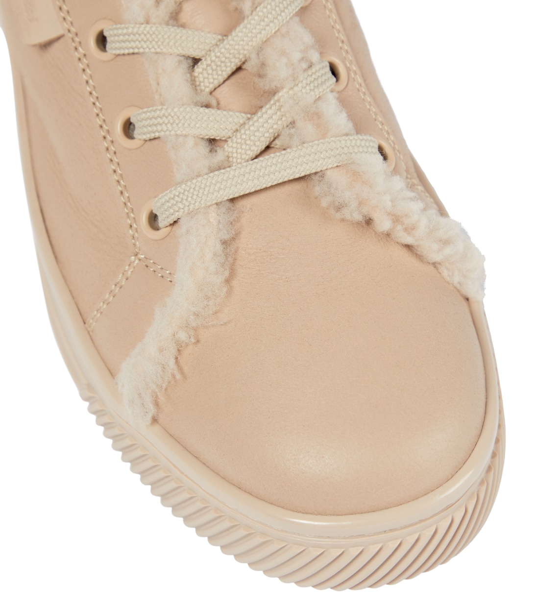 Baskets 360 High en cuir et shearling | Gianvito Rossi