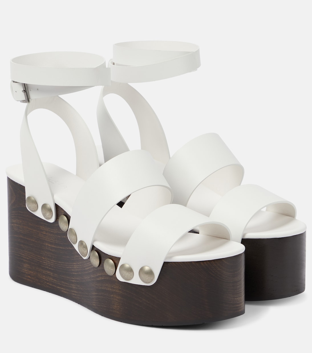 Sandales compensées en cuir | Alaïa