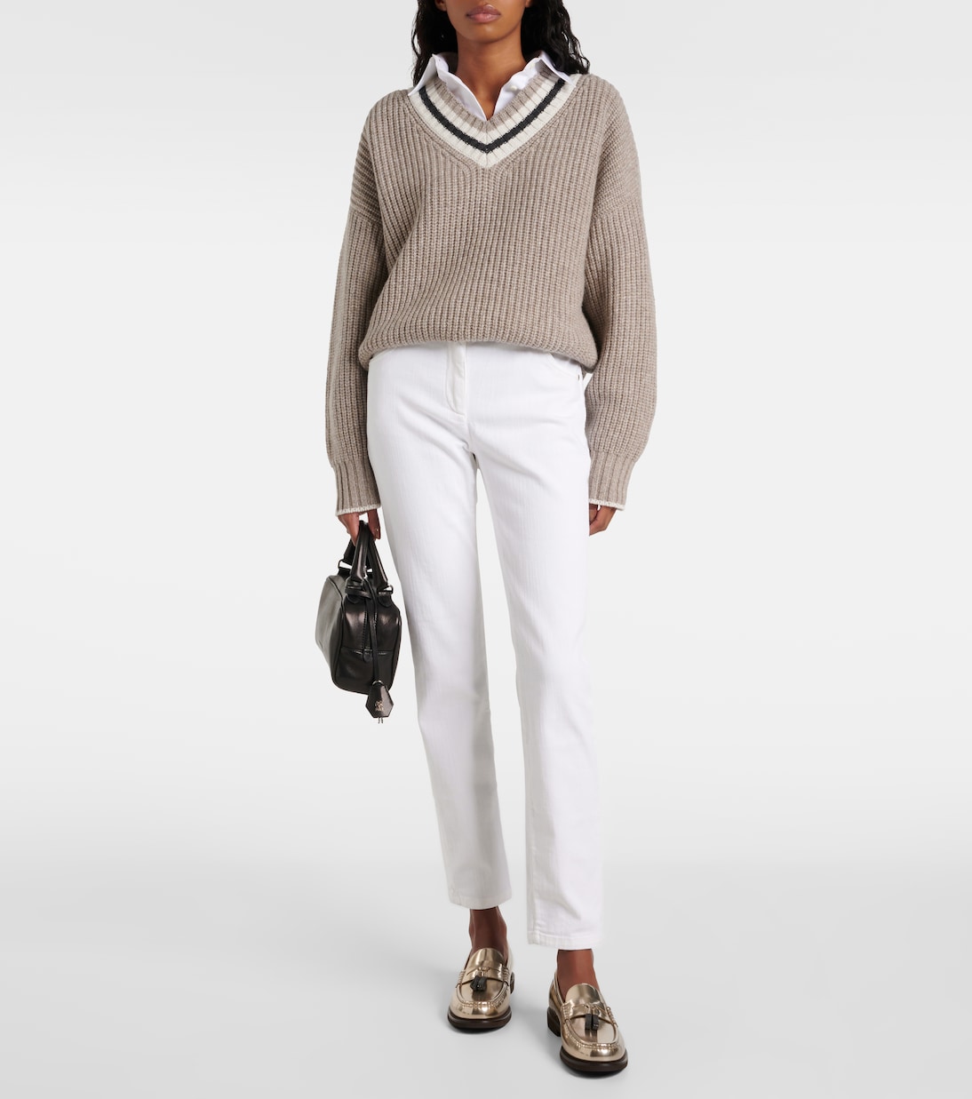Jeans slim a vita media | Brunello Cucinelli
