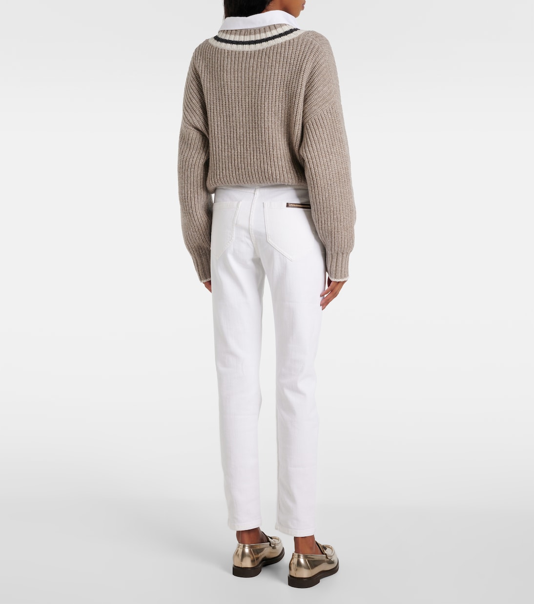 Jeans slim a vita media | Brunello Cucinelli