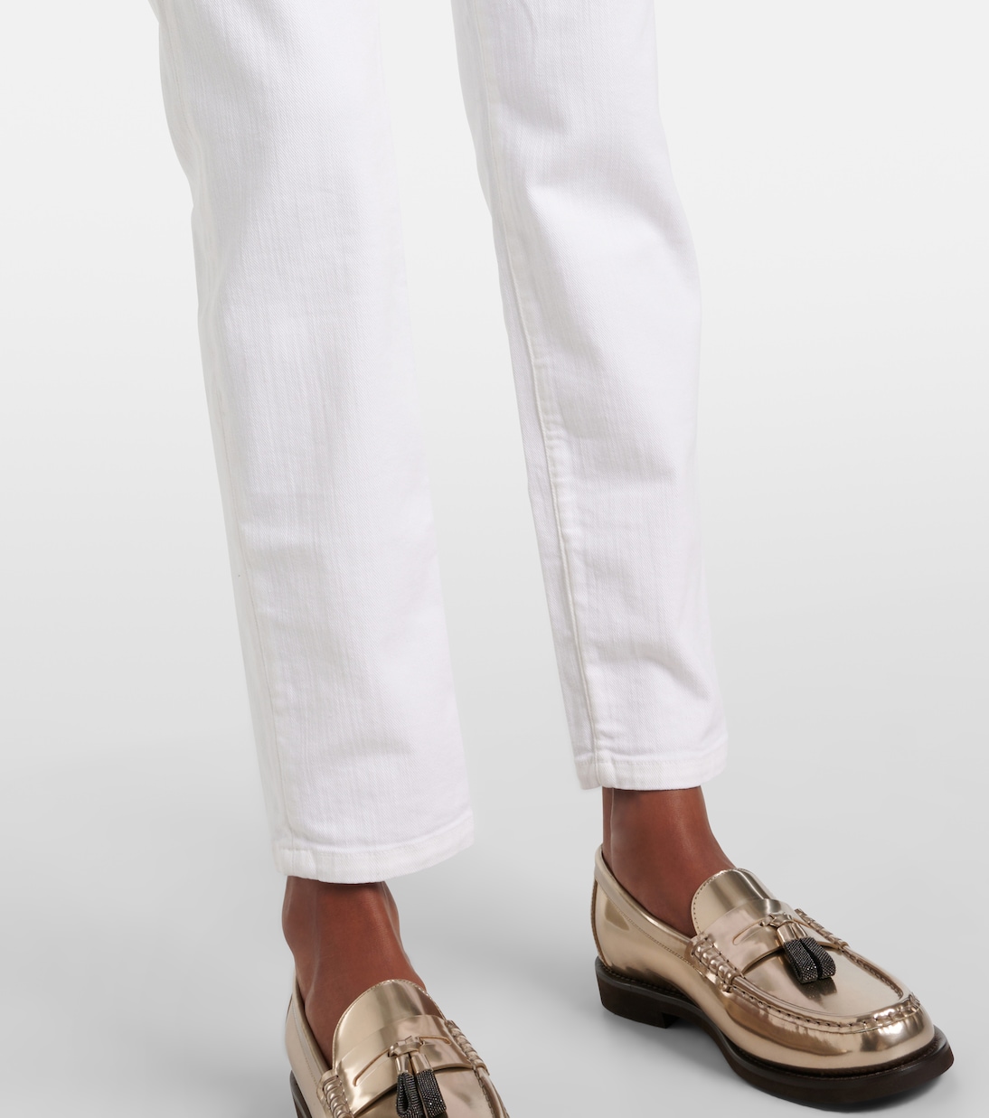 Jeans slim a vita media | Brunello Cucinelli