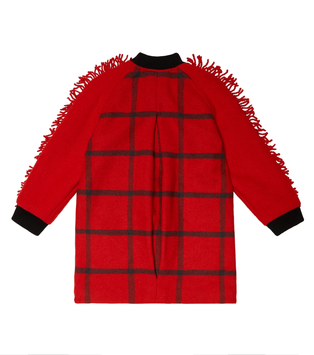 Abrigo en mezcla de lana con flecos | Stella McCartney Kids