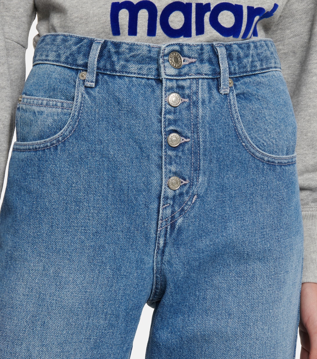 Belden high-rise cropped jeans | Marant Etoile