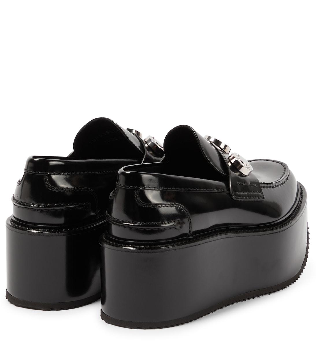 Mocasines con cuña de piel adornados | Burberry