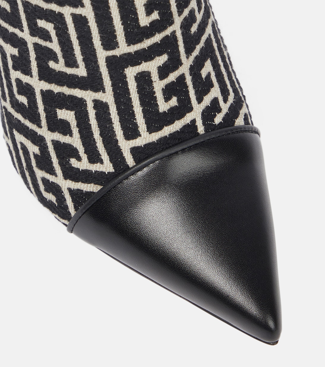 Roni monogram jacquard ankle boots | Balmain