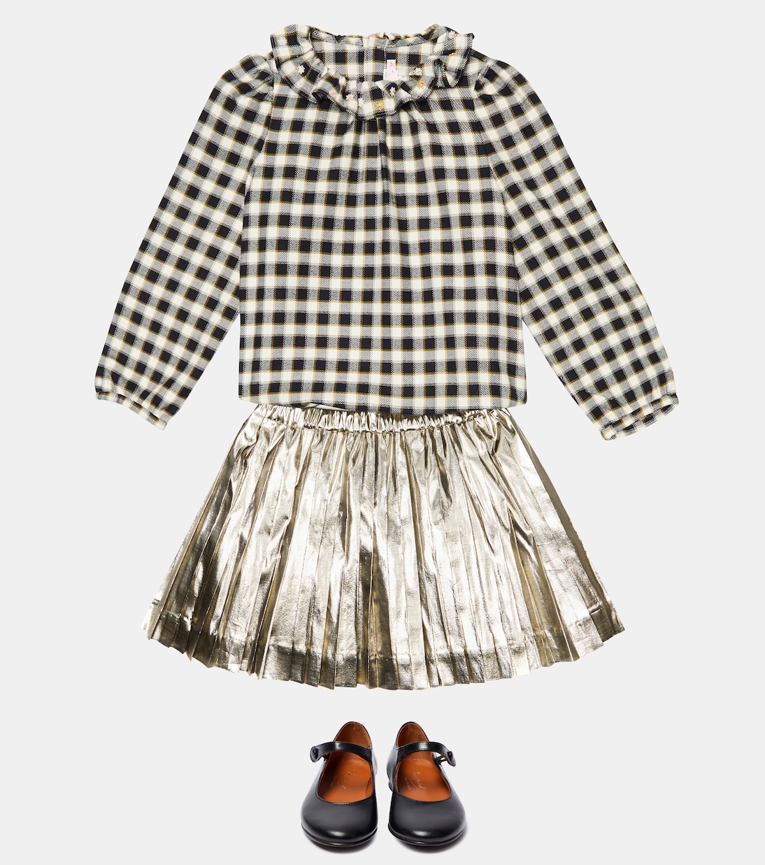 Karierte Bluse Timber aus Baumwolle | Bonpoint