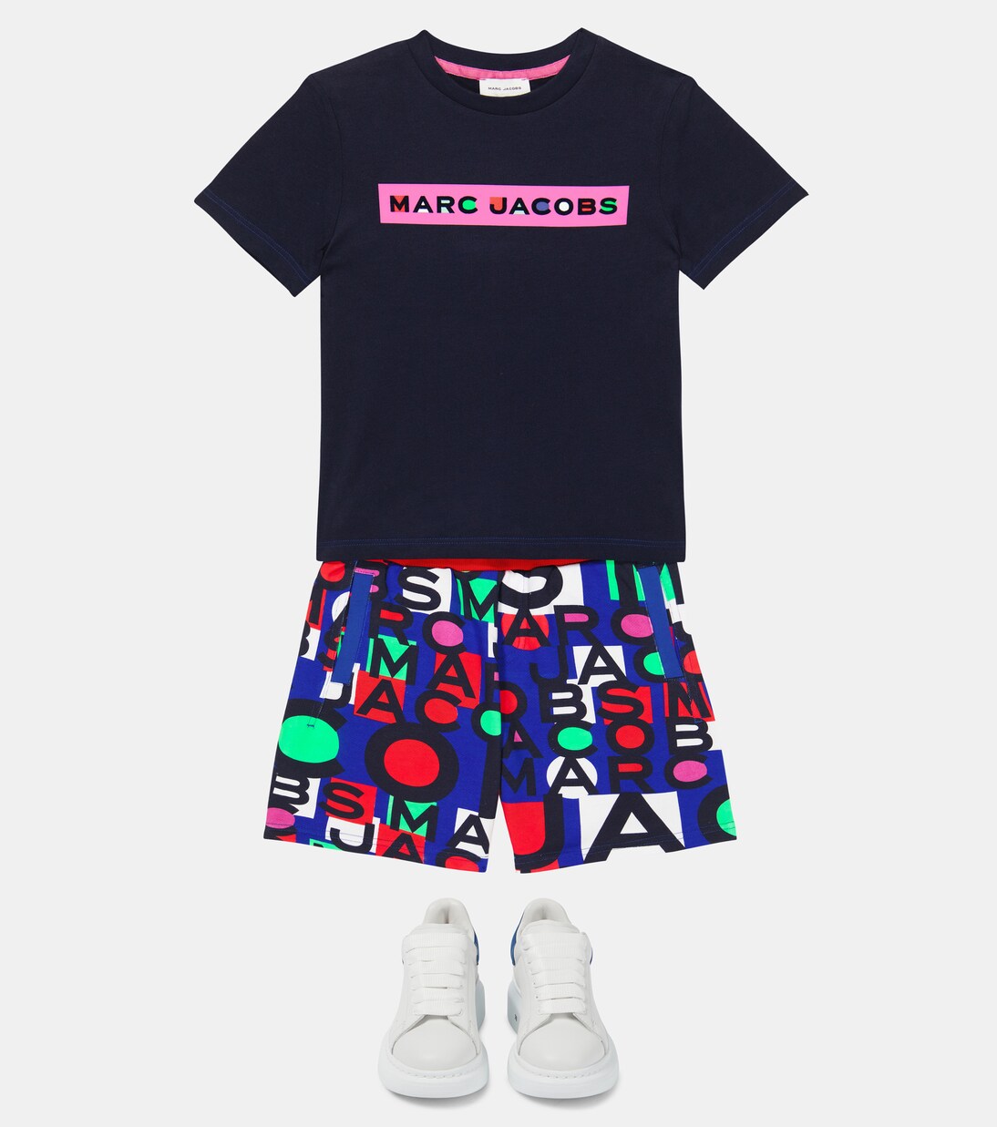 Logo cotton shorts | Marc Jacobs Kids