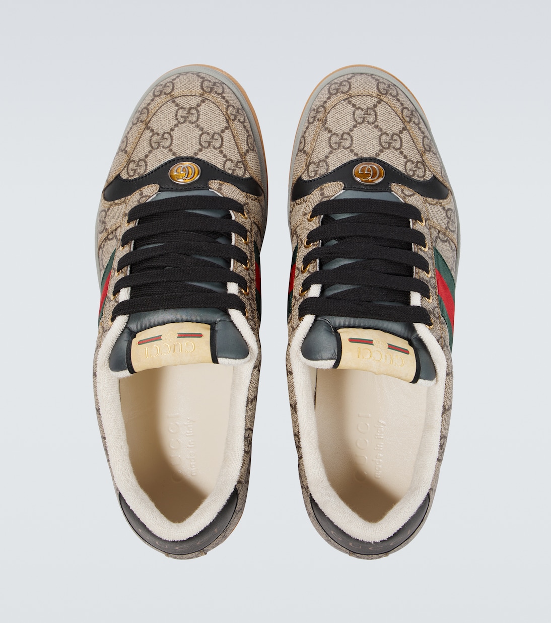 Sneakers Screener GG aus Canvas mit Leder | Gucci