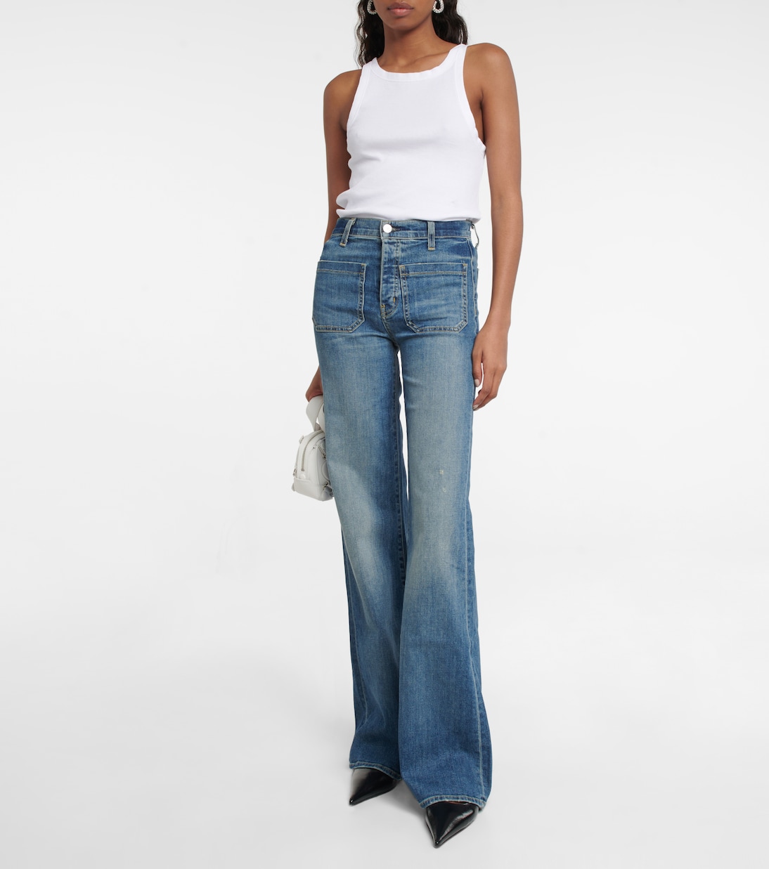 Jeans flared Florence de tiro alto | Nili Lotan