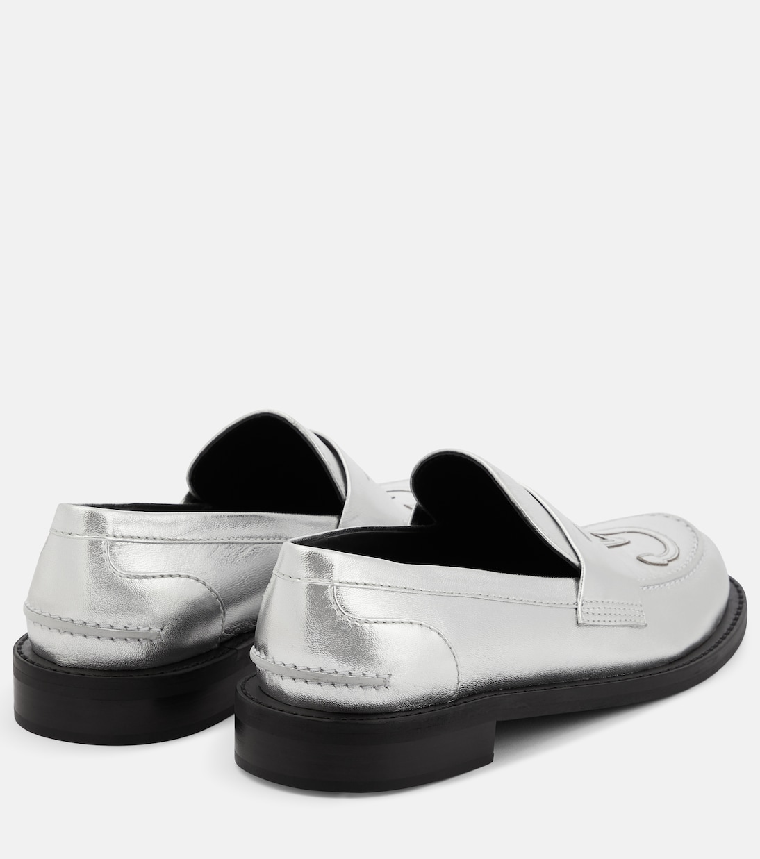 Mocassini in pelle con logo | JW Anderson