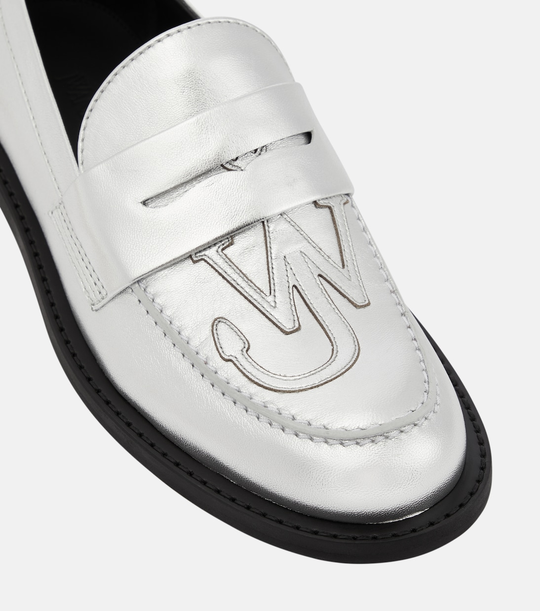 Mocassini in pelle con logo | JW Anderson