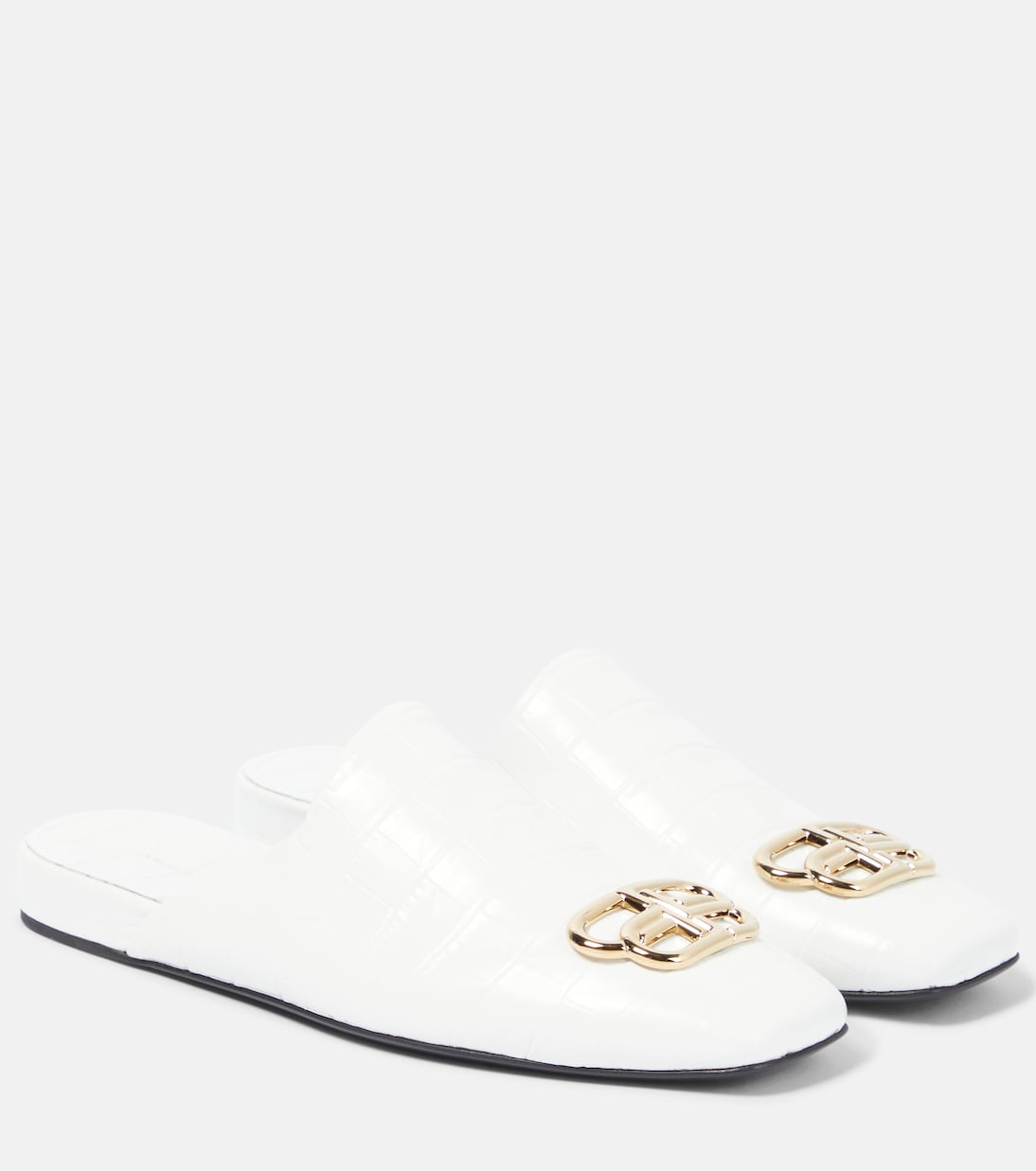 Cosy BB croc-effect leather mules | Balenciaga