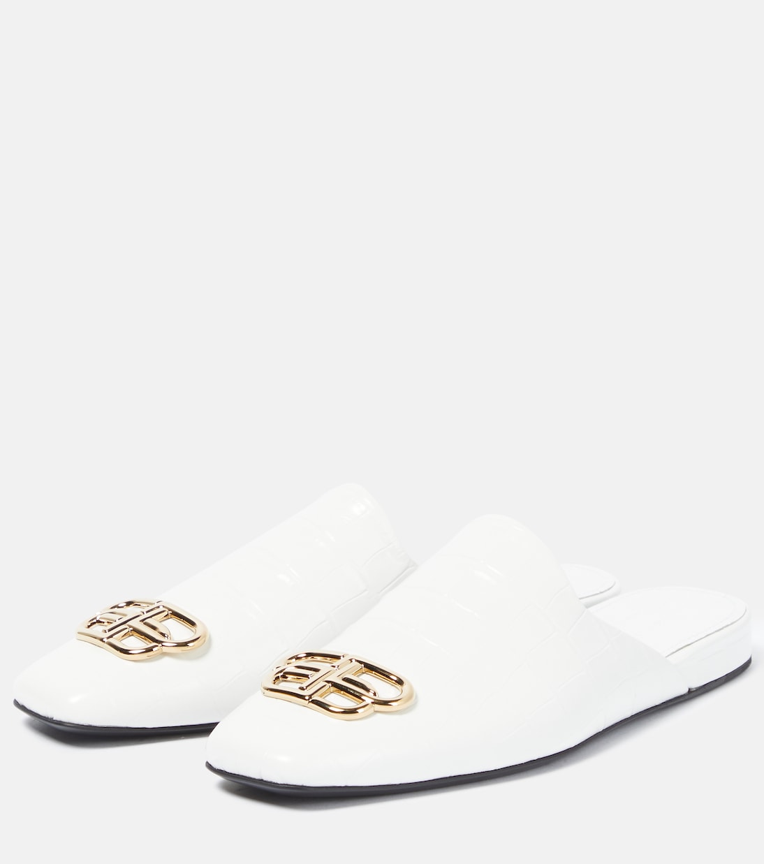 Cosy BB croc-effect leather mules | Balenciaga