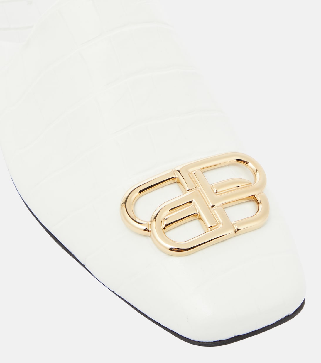 Cosy BB croc-effect leather mules | Balenciaga
