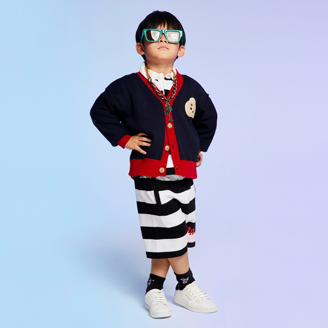 Cardigan aus Wolle | Palm Angels Kids