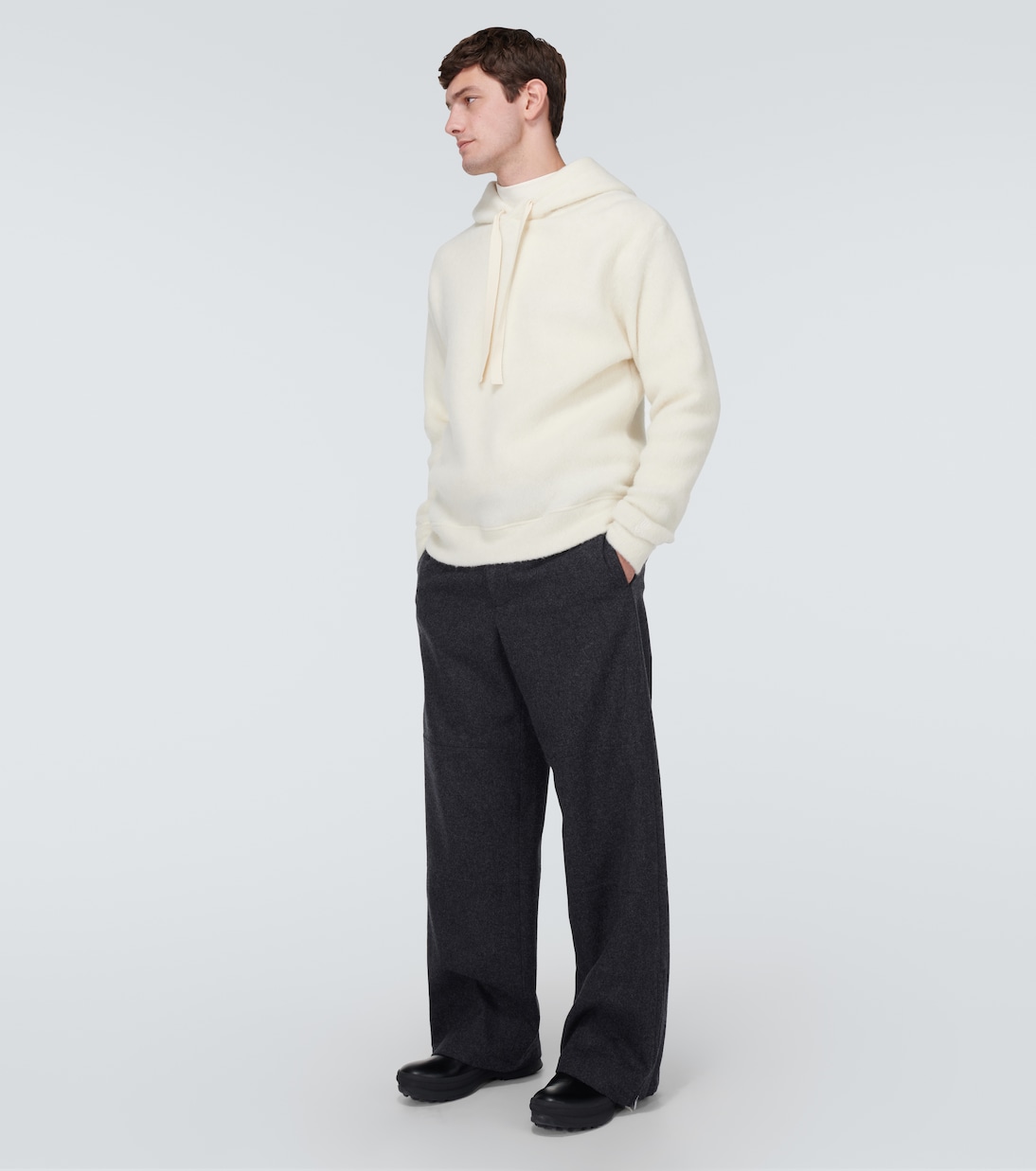 Alpaca and wool hoodie | Jil Sander