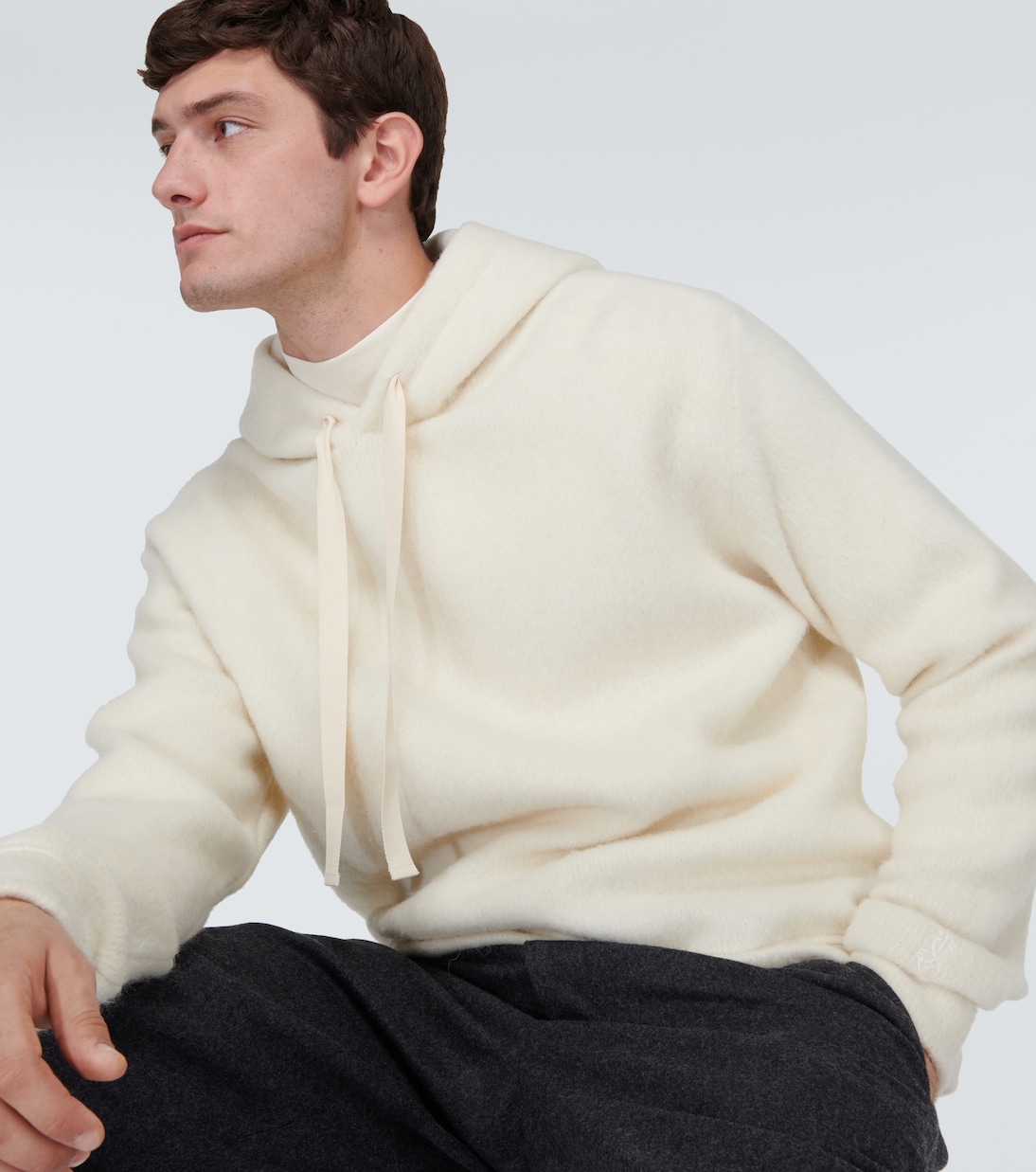 Alpaca and wool hoodie | Jil Sander