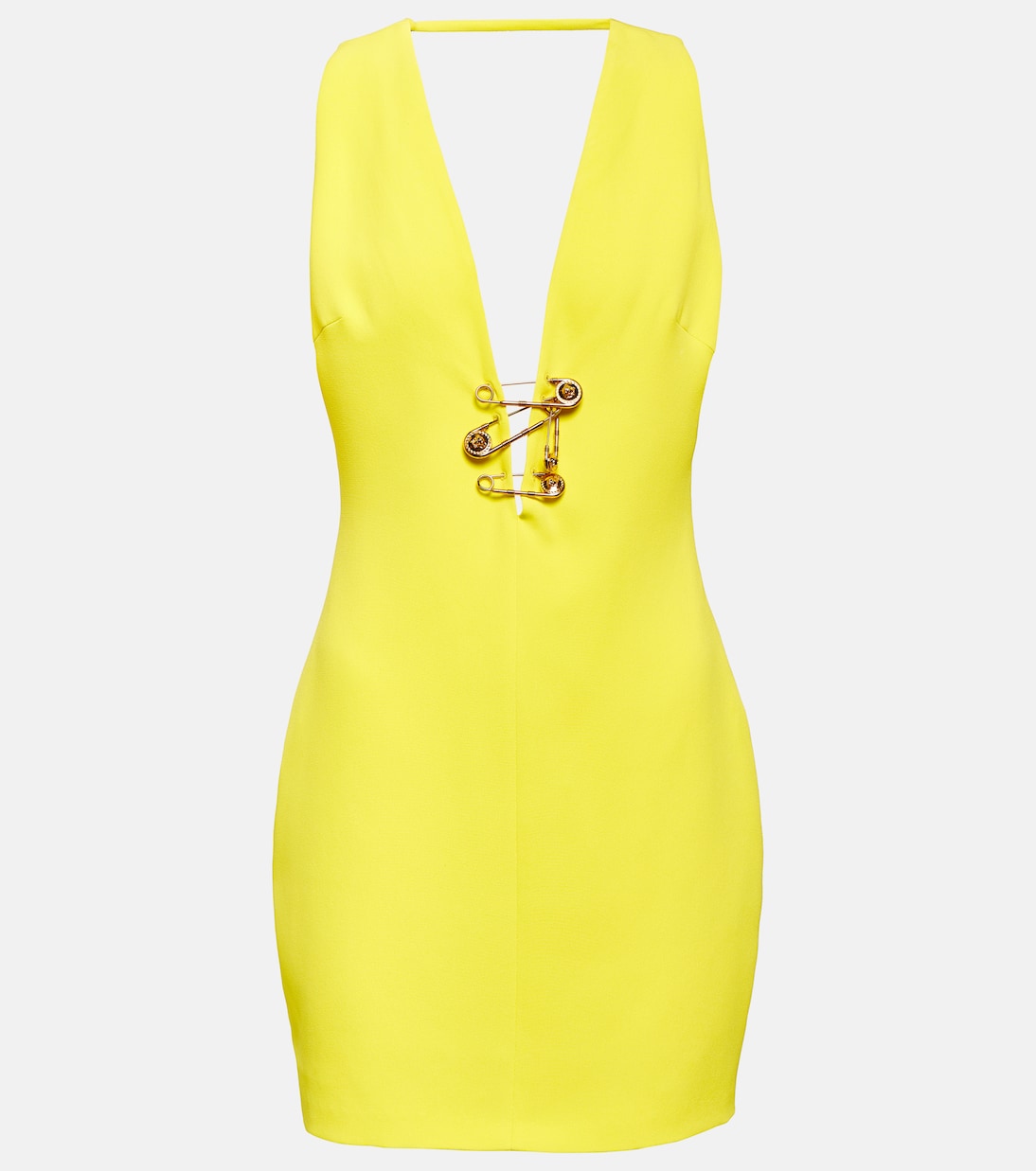 Robe Safety Pin en soie | Versace