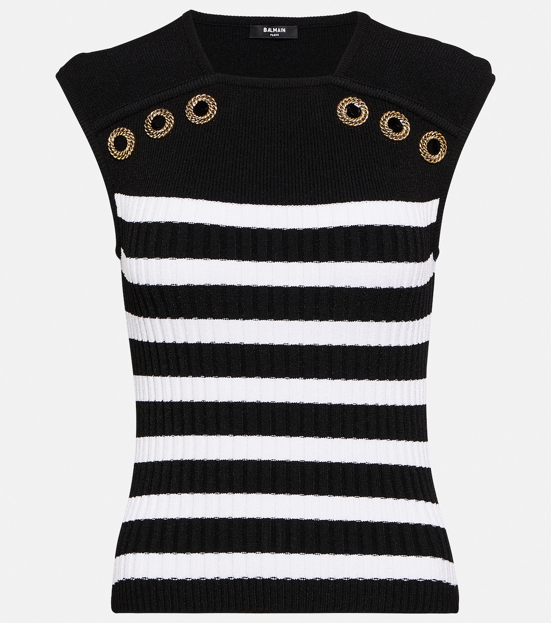 Top acanalado a rayas | Balmain