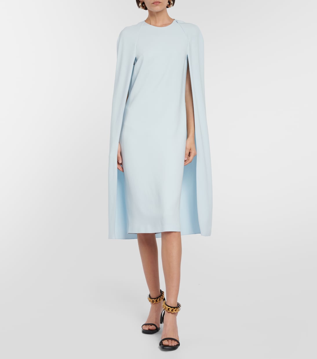 Cape cady midi dress | Stella McCartney