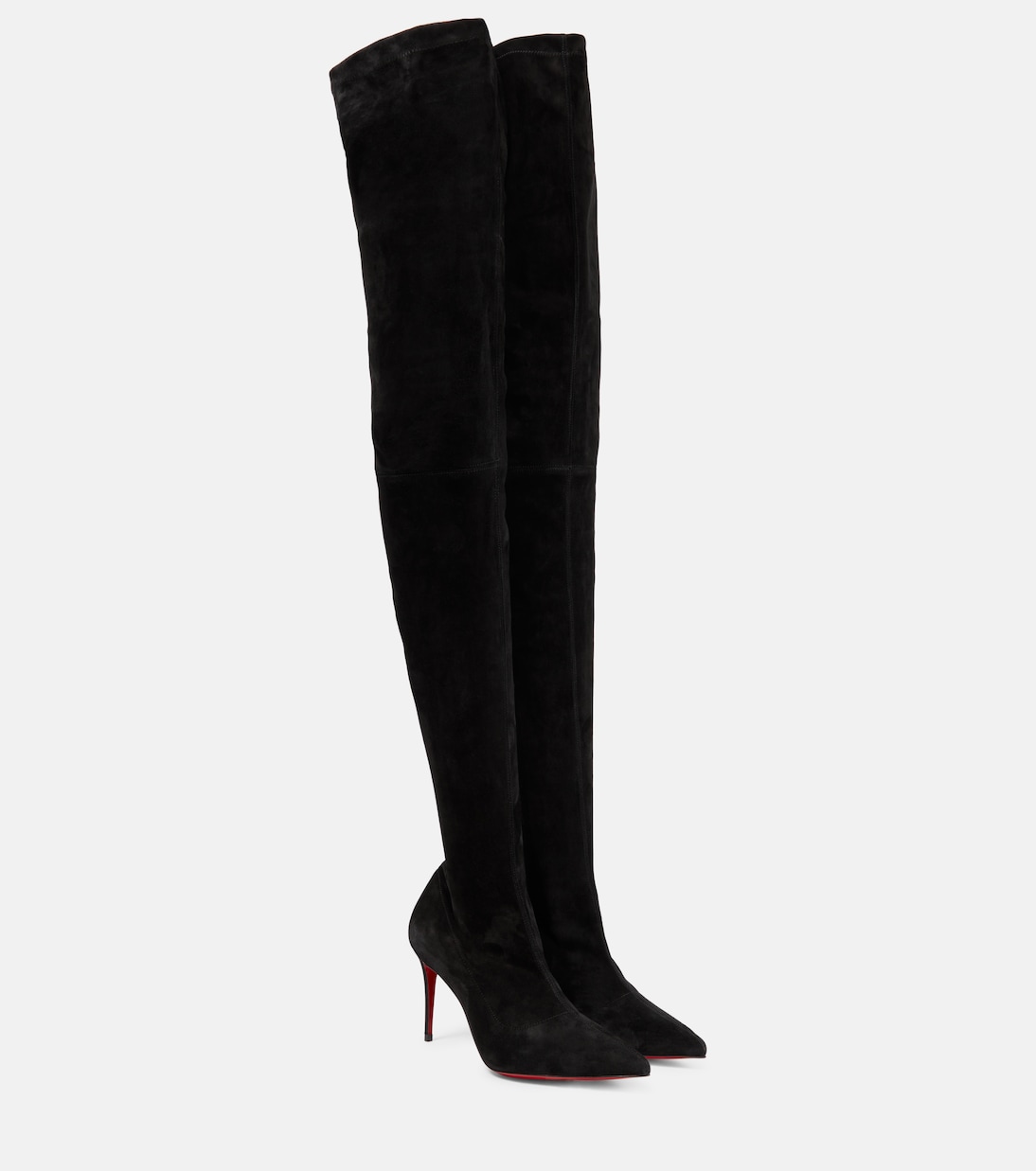Cuissardes Kate Botta 85 en daim | Christian Louboutin