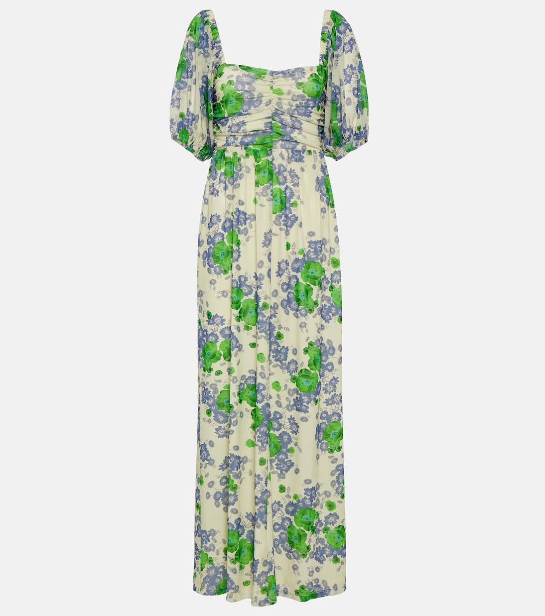 Bedrucktes Maxikleid aus Mesh | Ganni