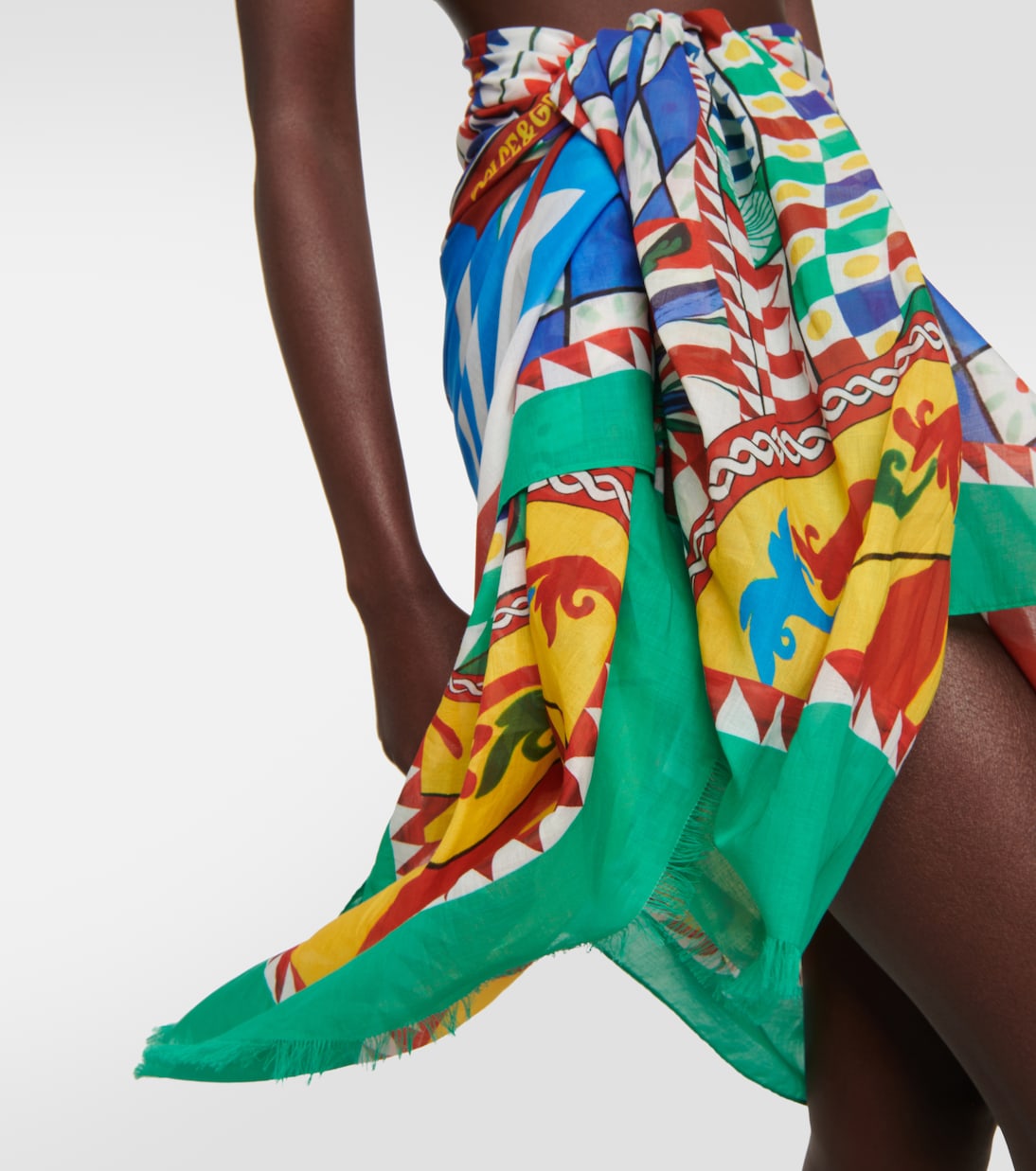 Bedruckter Pareo aus Baumwolle | Dolce&Gabbana