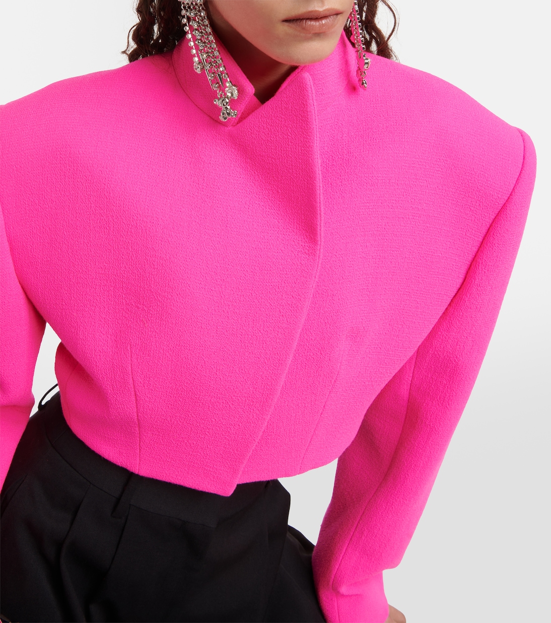Cropped wool jacket  | Alexandre Vauthier