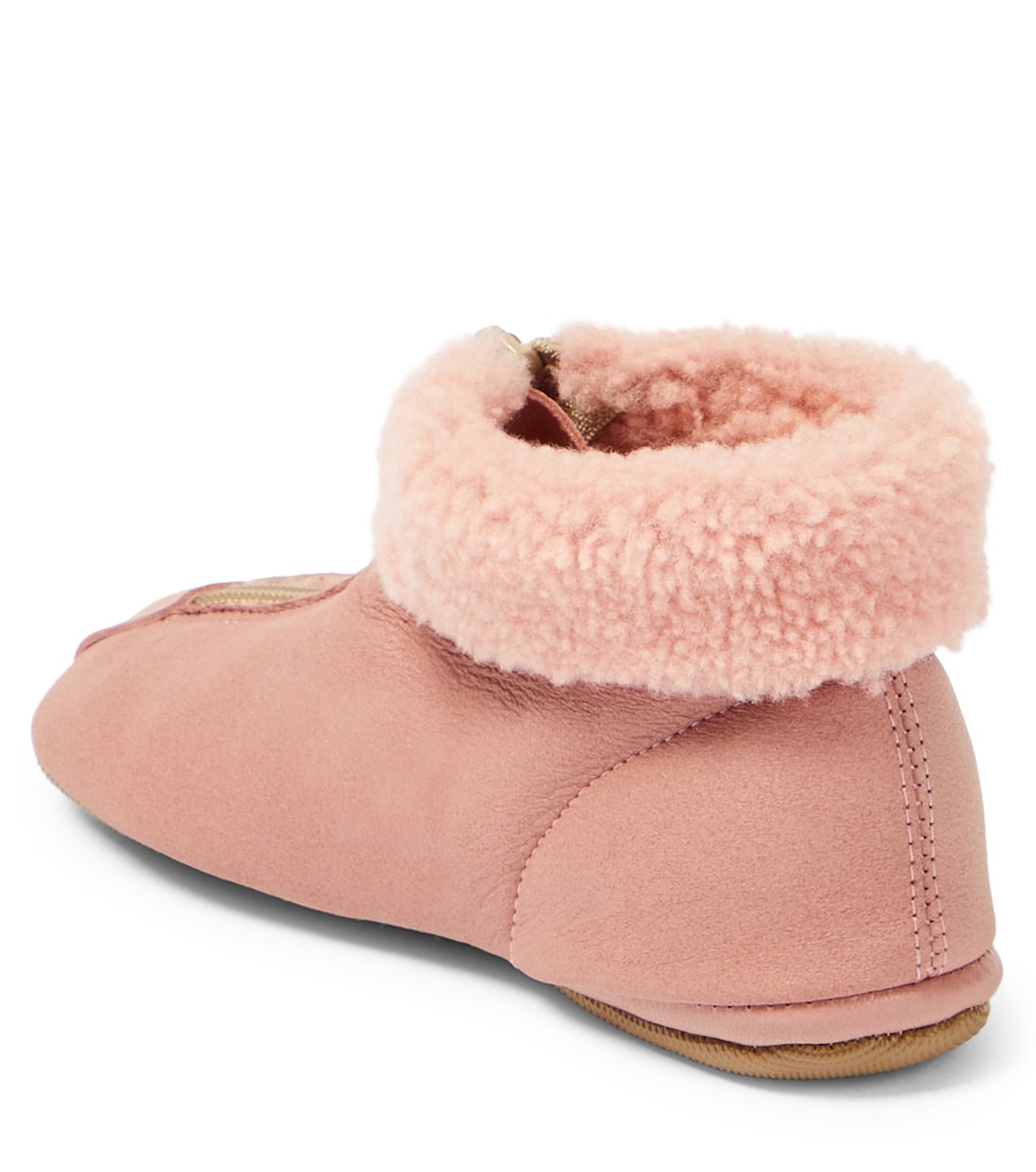Shearling-trimmed leather booties | PèPè