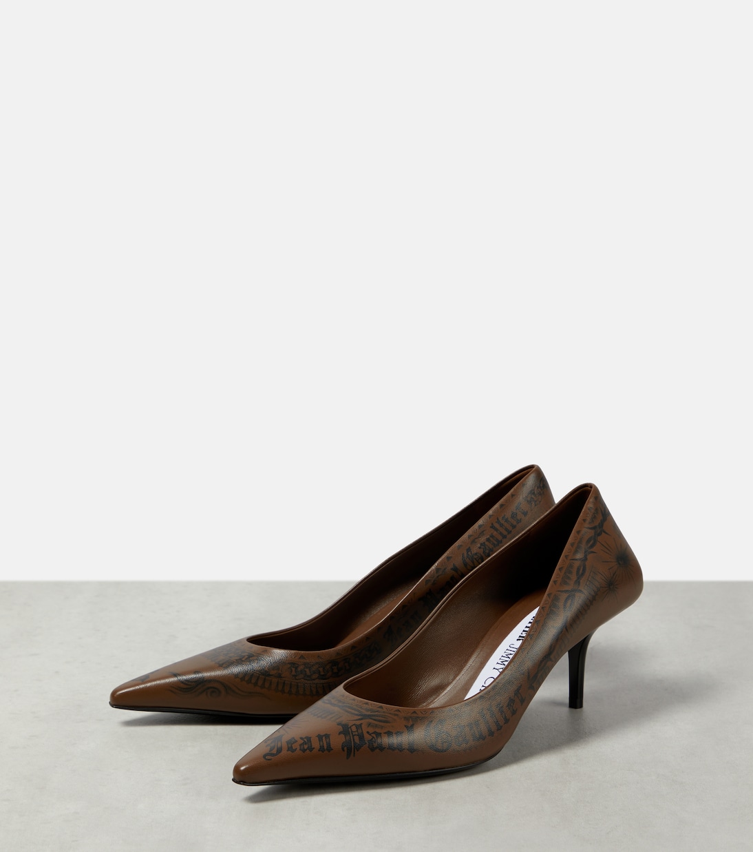 X Jean Paul Gaultier Pumps Tattoo aus Leder | Jimmy Choo