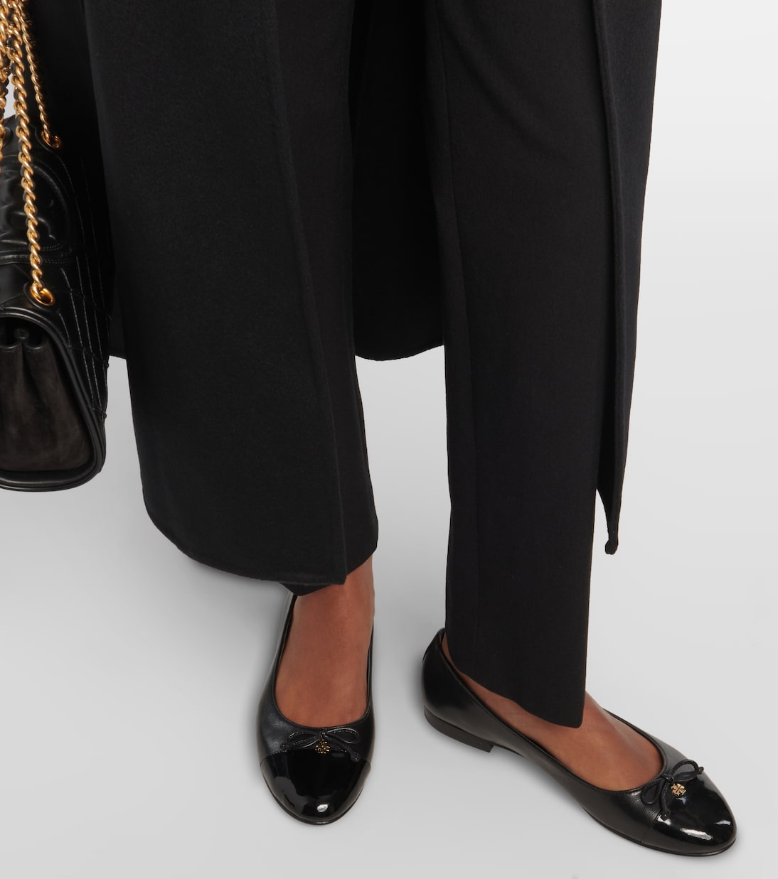 Bow-detail leather ballet flats | Tory Burch
