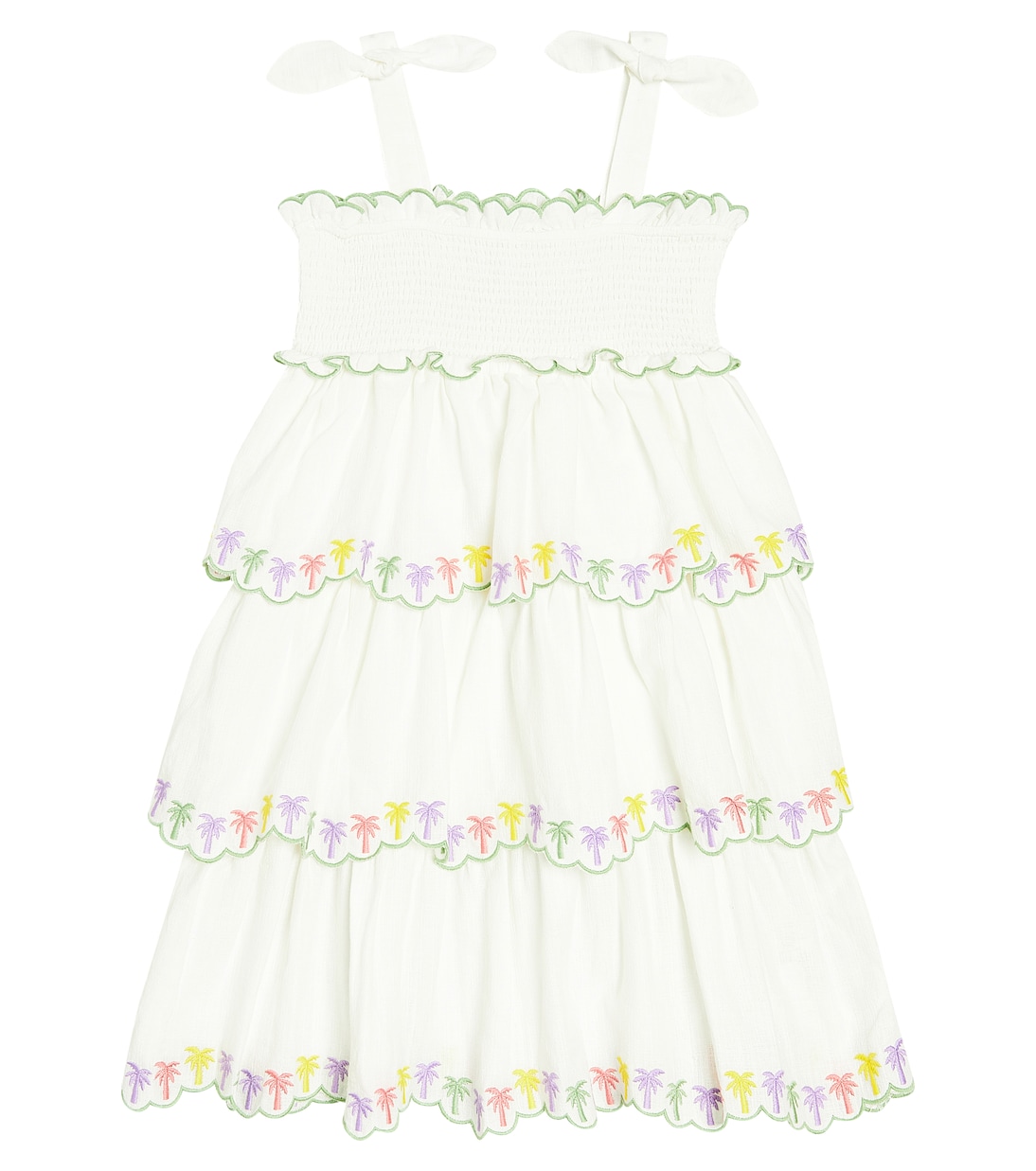 Abito August in cotone con ricami | Zimmermann Kids