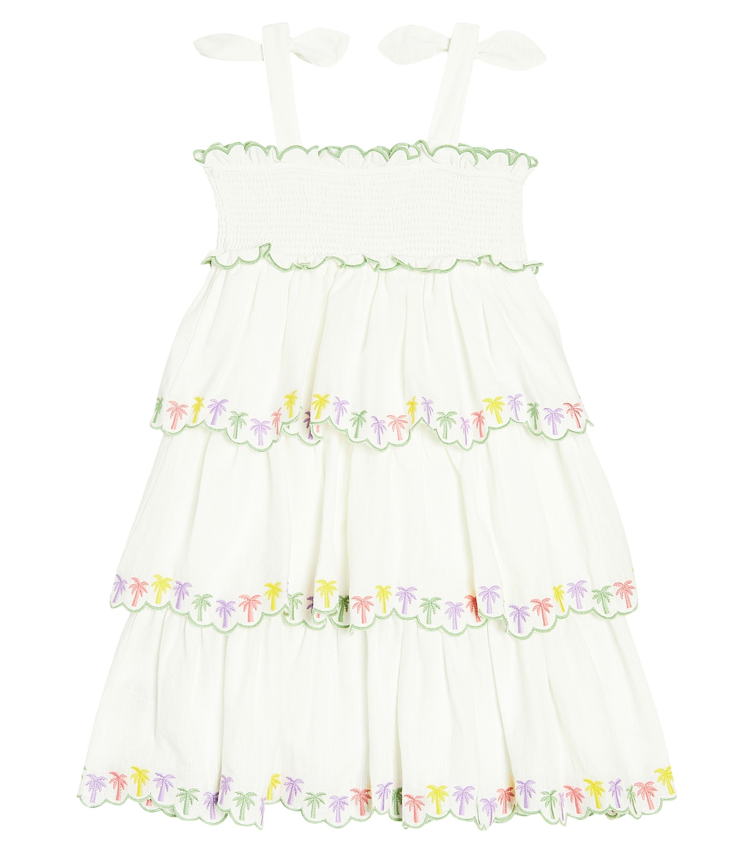 Abito August in cotone con ricami | Zimmermann Kids
