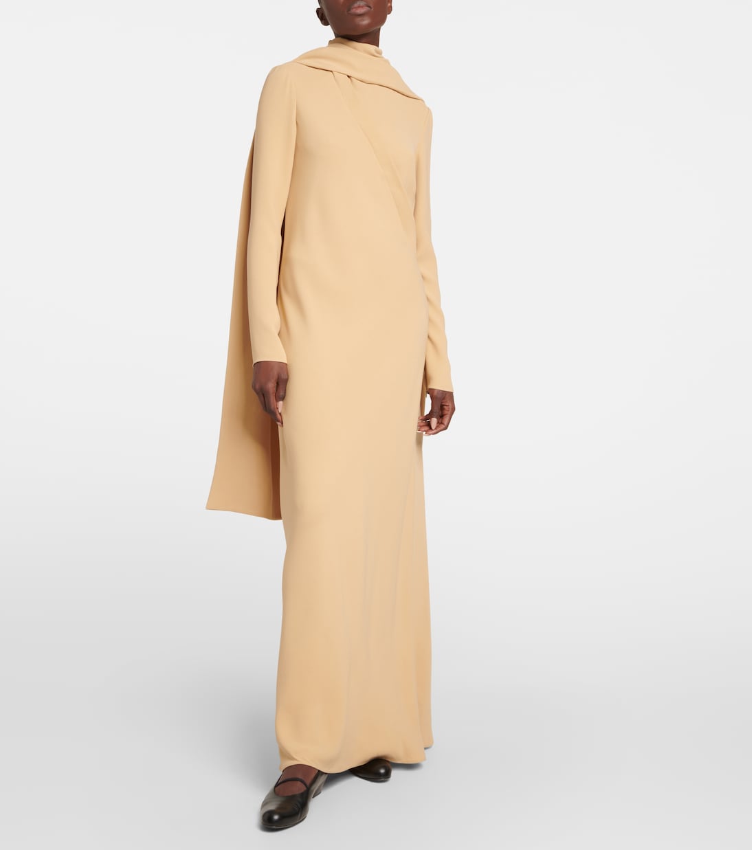 Pascal draped silk crêpe maxi dress | The Row