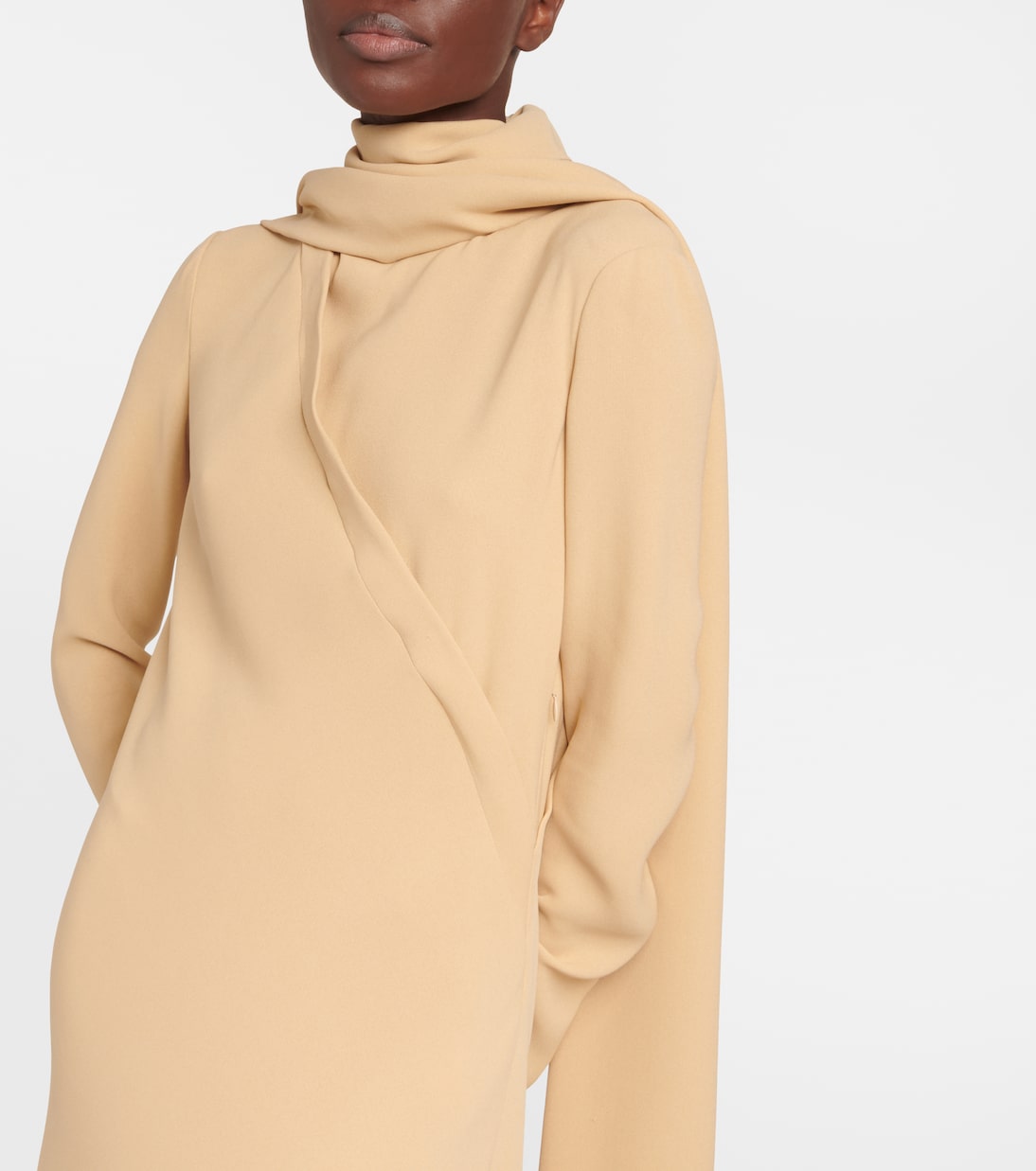 Pascal draped silk crêpe maxi dress | The Row