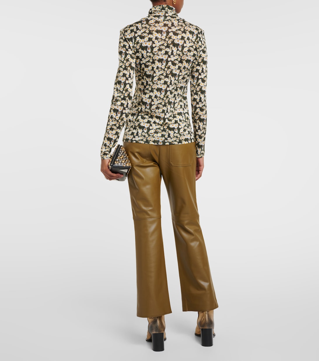 Dreamy Meadows floral turtleneck top  | Dorothee Schumacher