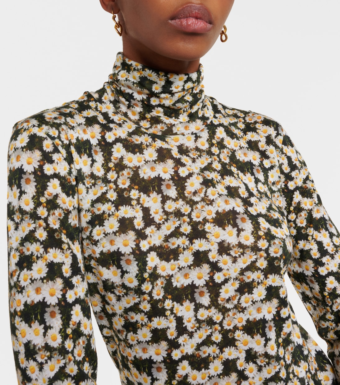 Dreamy Meadows floral turtleneck top  | Dorothee Schumacher