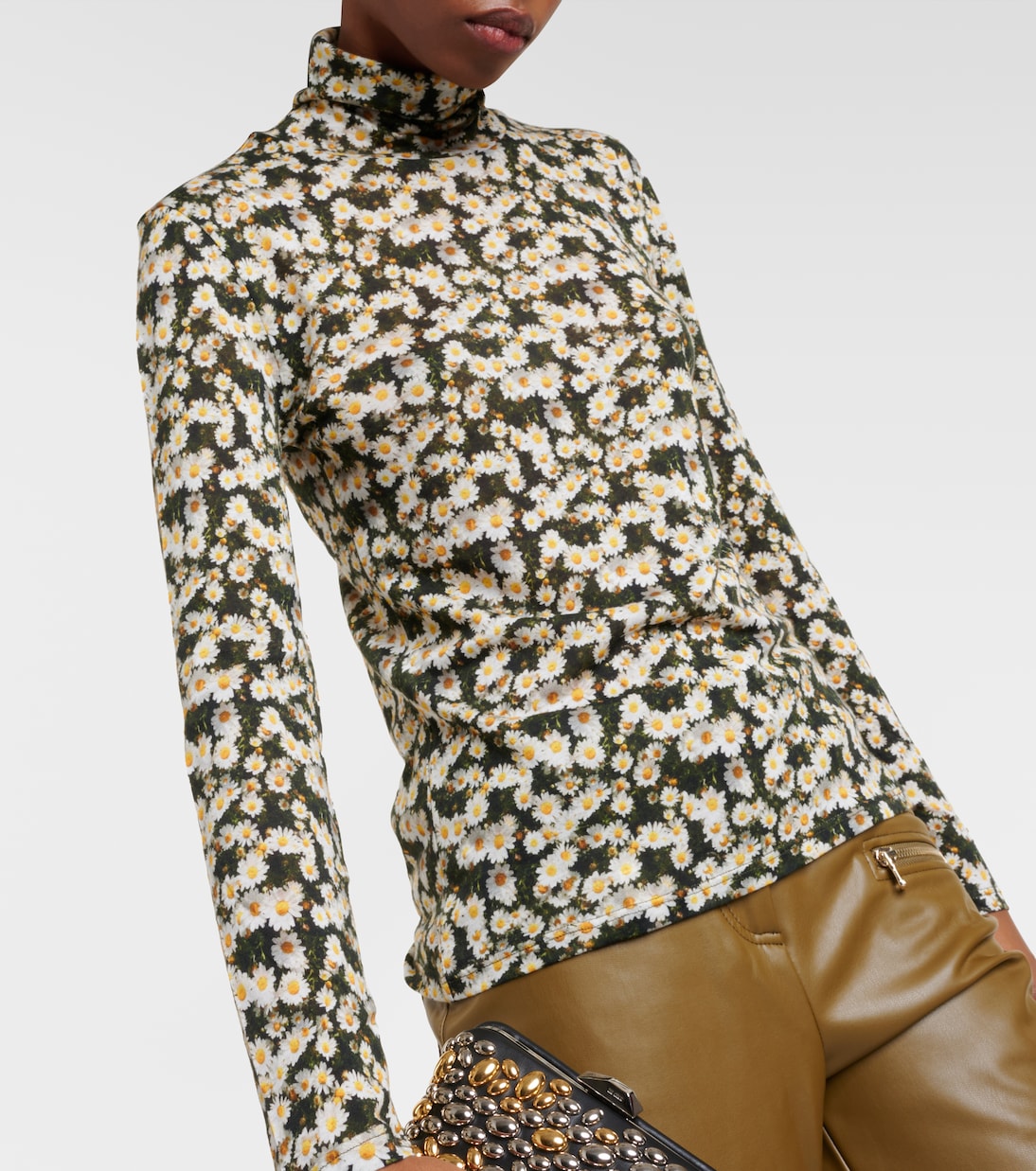 Dreamy Meadows floral turtleneck top  | Dorothee Schumacher