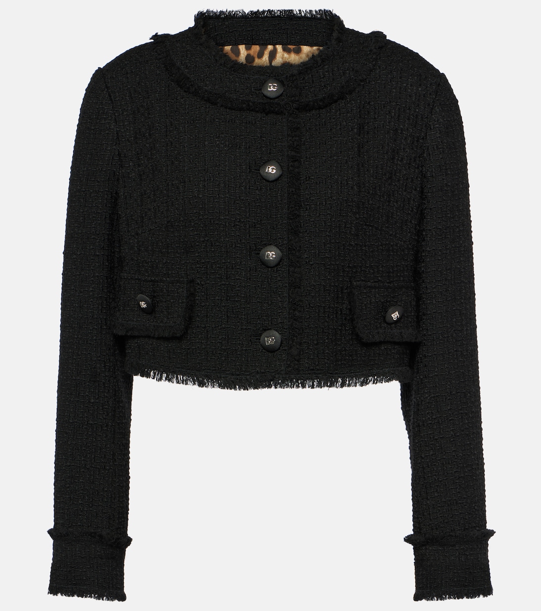 Veste raccourcie en laine mélangée | Dolce&Gabbana