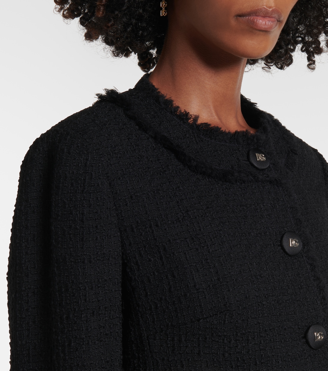 Veste raccourcie en laine mélangée | Dolce&Gabbana