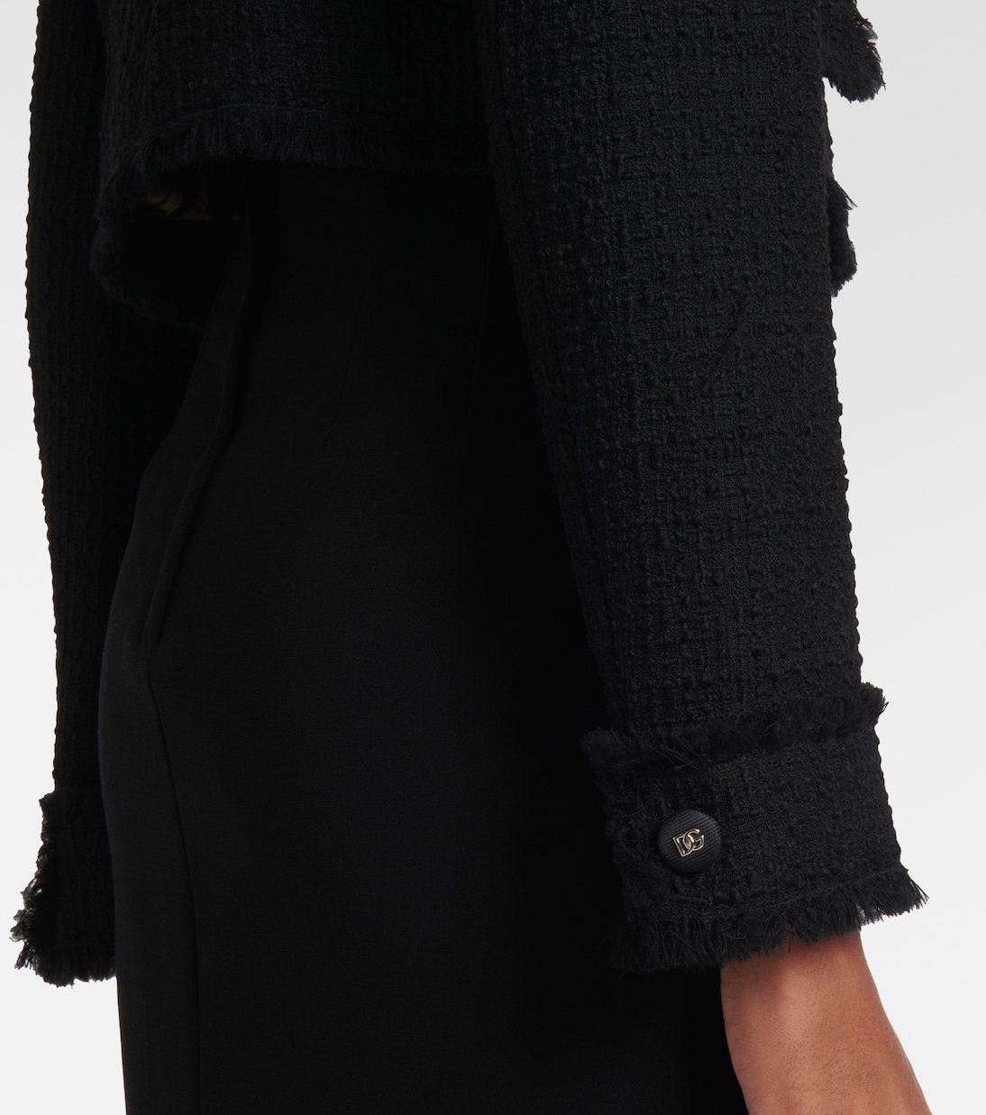 Veste raccourcie en laine mélangée | Dolce&Gabbana