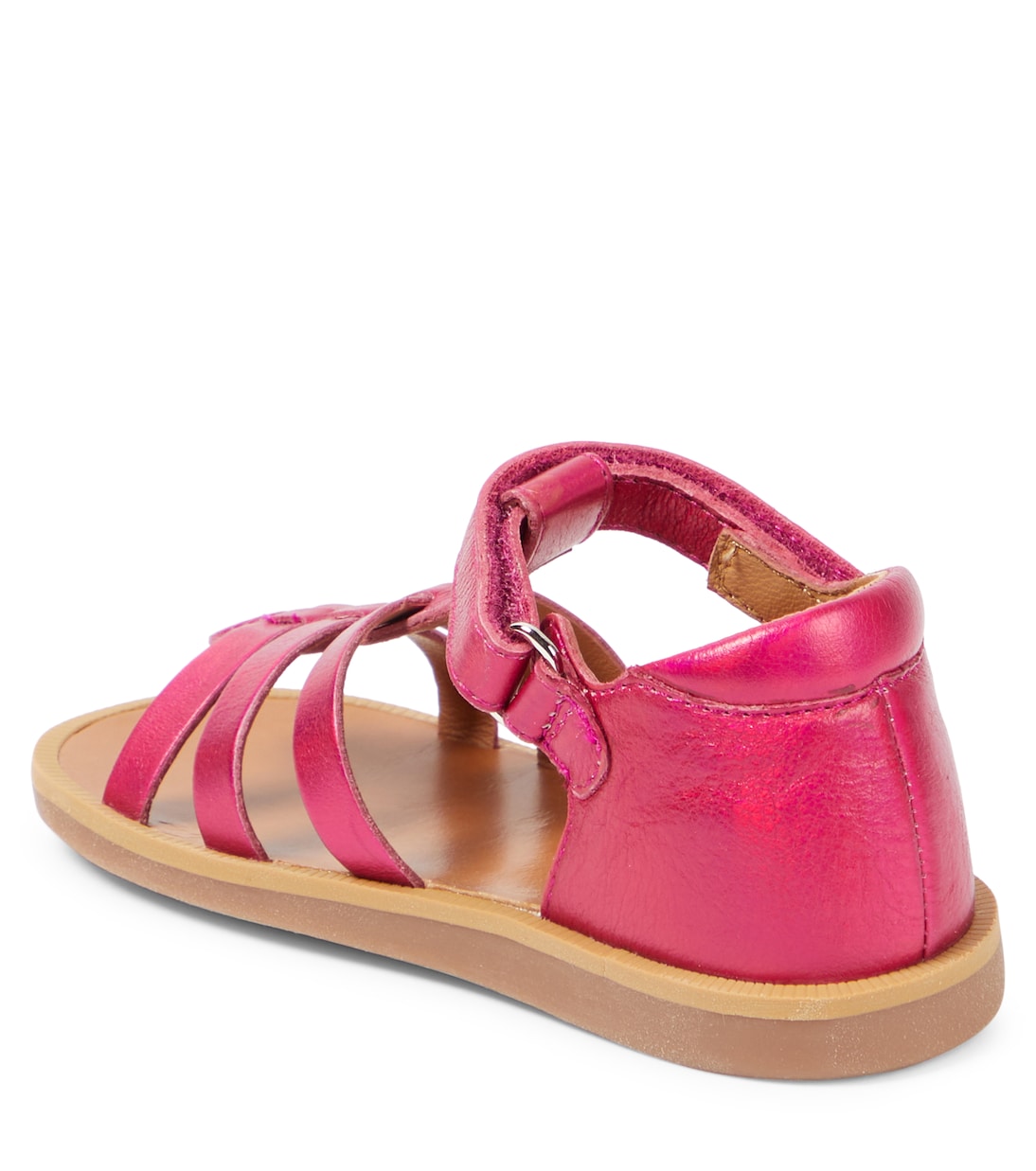 Sandalen Poppy Strap aus Leder | Pom d'Api