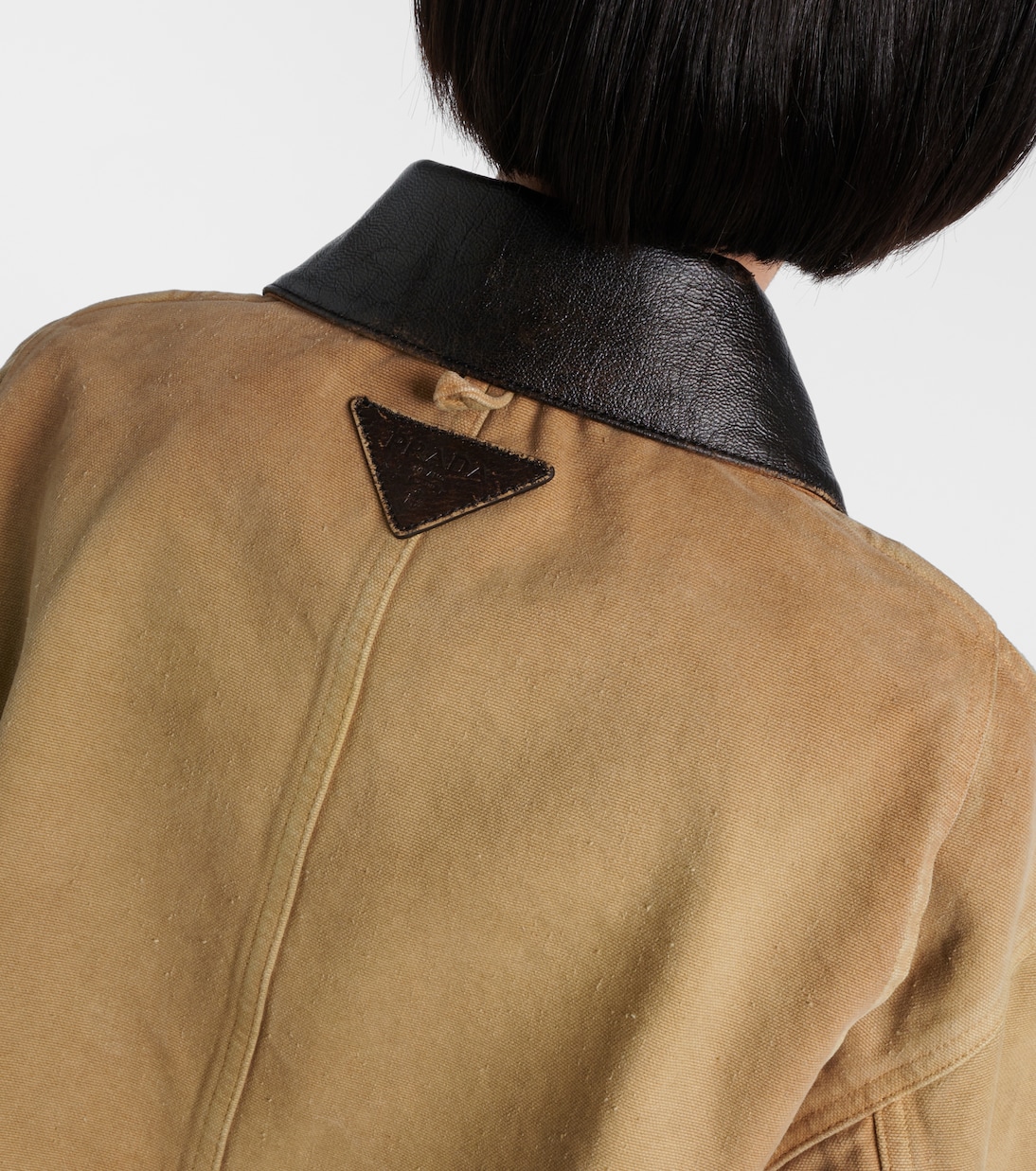 Veste raccourcie en toile de coton | Prada