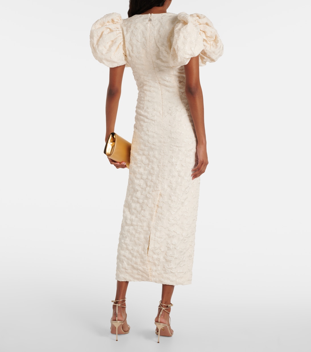 Robe de mariée en jacquard à fleurs | Rotate